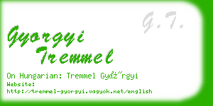 gyorgyi tremmel business card